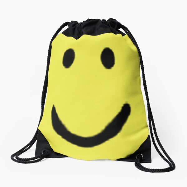 Roblox Default Noob Face Drawstring Bag By Trainticket Redbubble - roblox halloween noob face costume smiley positive gift sticker by smoothnoob redbubble