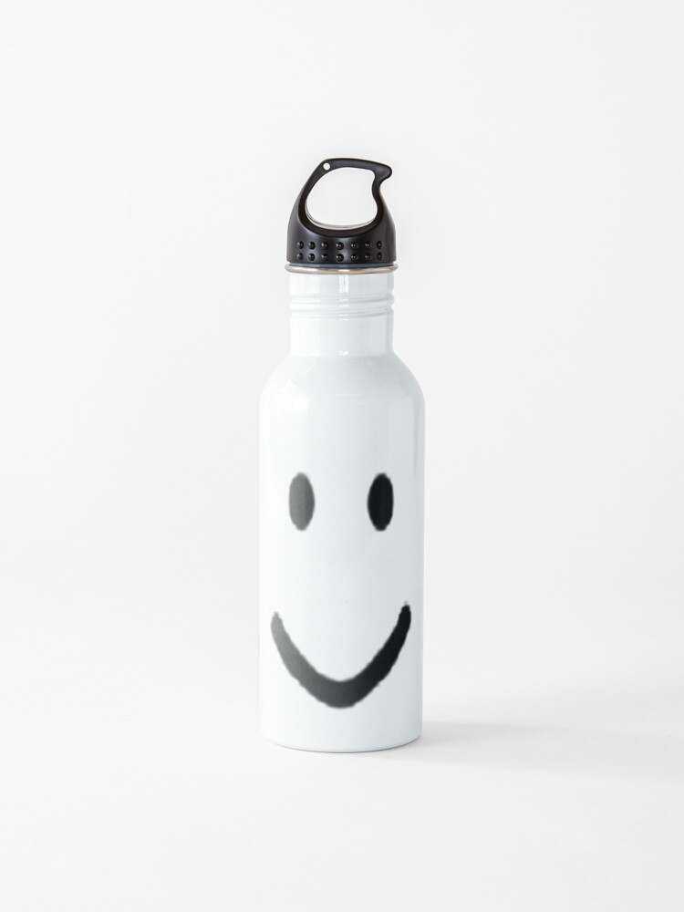 Roblox Halloween Noob Face Costume Smiley Positive Gift Water Bottle By Smoothnoob Redbubble - real life roblox costume real life roblox noob