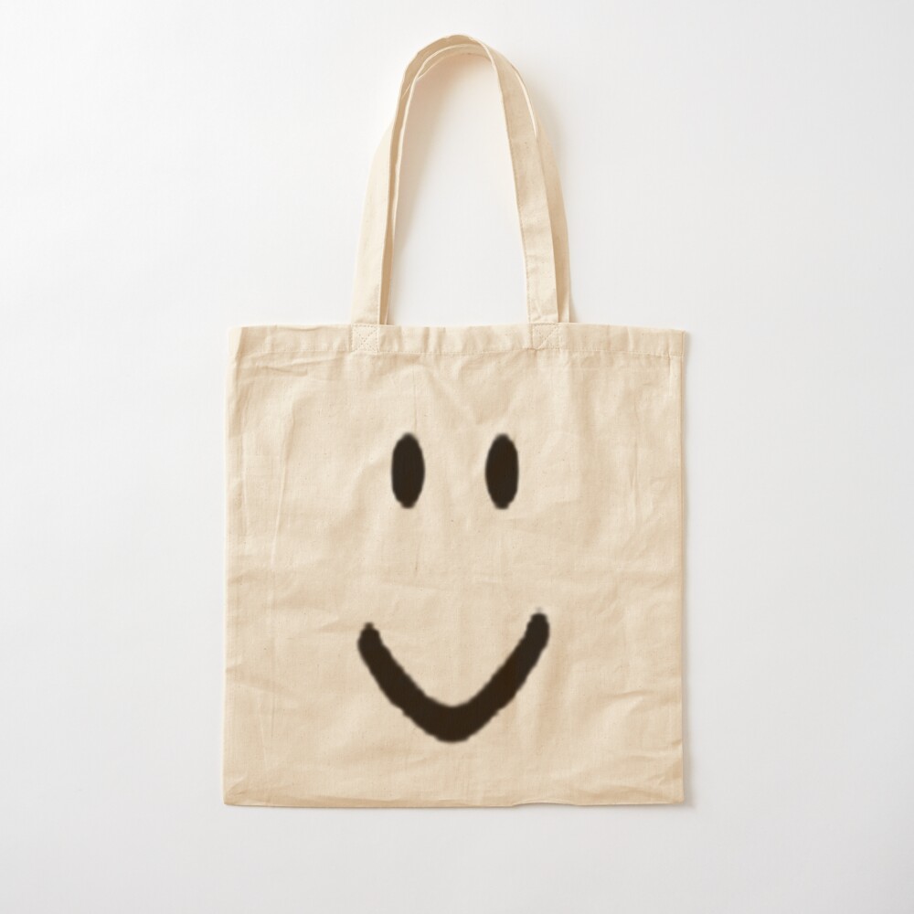 Roblox Halloween Noob Face Costume Smiley Positive Gift Tote Bag By Smoothnoob Redbubble - happy roblox noob tote bag