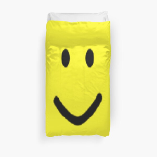 Roblox Default Noob Face Duvet Cover By Trainticket Redbubble - roblox default face meme