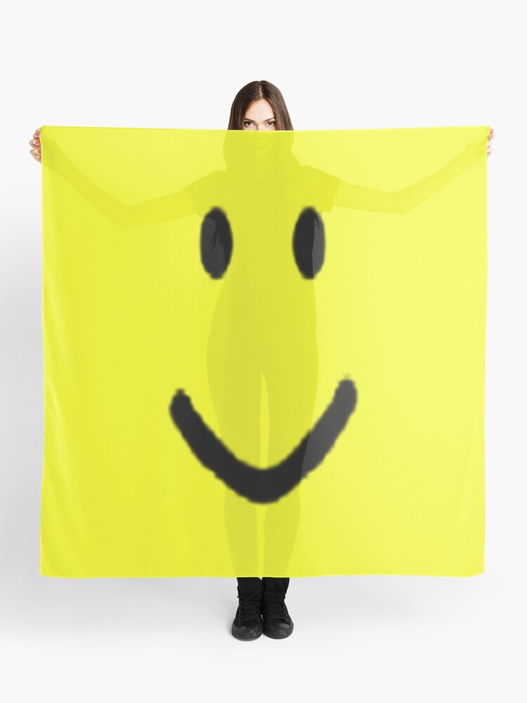 Roblox Halloween Noob Face Costume Smiley Positive Gift Scarf By Smoothnoob Redbubble - roblox bighead stickers redbubble