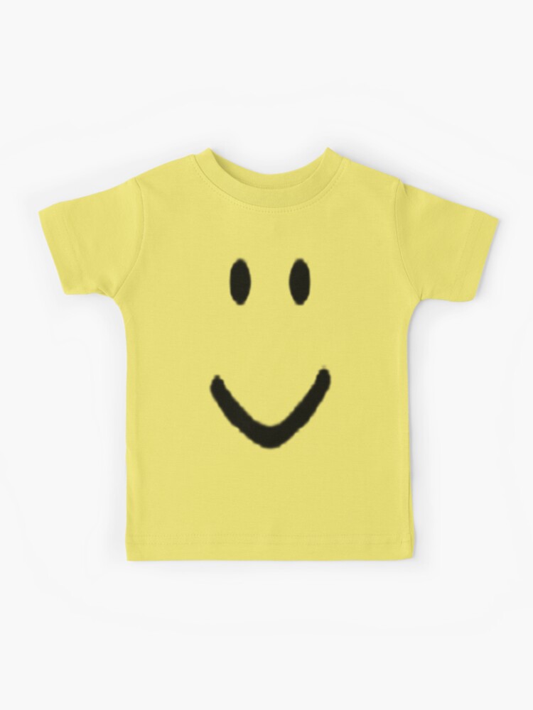Roblox Halloween Noob Face Costume Smiley Positive Gift Kids T Shirt By Smoothnoob Redbubble - noob clothes roblox