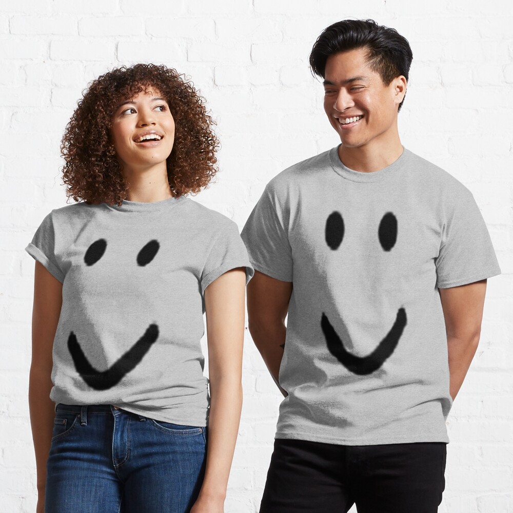 Roblox Halloween Noob Face Costume Smiley Positive Gift T Shirt By Smoothnoob Redbubble - roblox halloween noob face costume roblox mask teepublic uk