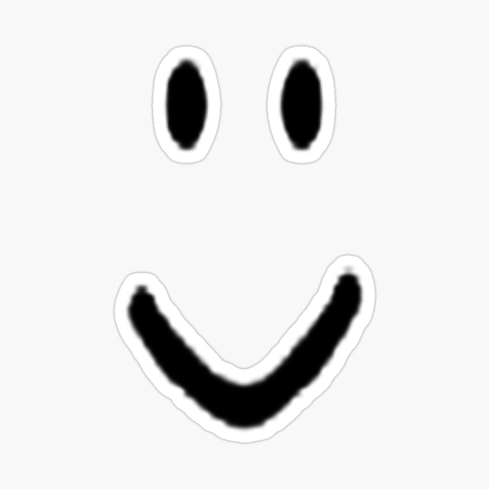 Roblox Halloween Noob Face Costume Smiley Positive Gift Poster By Smoothnoob Redbubble - roblox :d face image