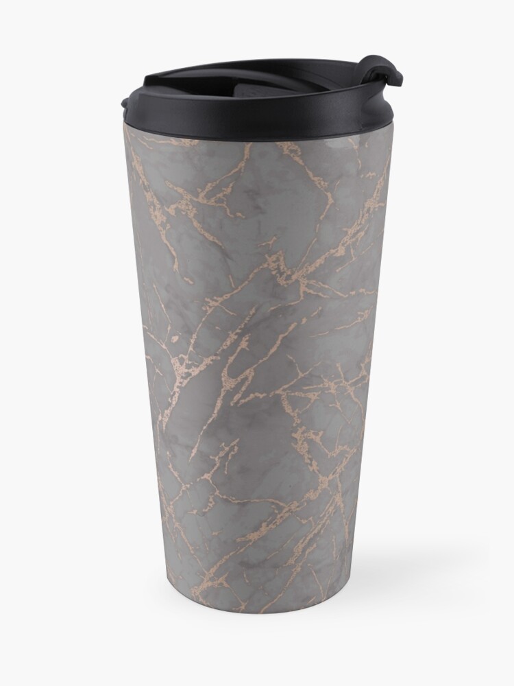 rose gold marble old vintage pinkish gray with bronze veins intrusions texture floor background print luxury real marble hd online store p=travel mug