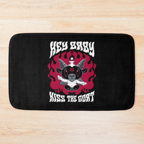 Item preview, Kiss the Goat - Baphomet - Creepy Cute Goth - Ghost designed and sold by Nemons.