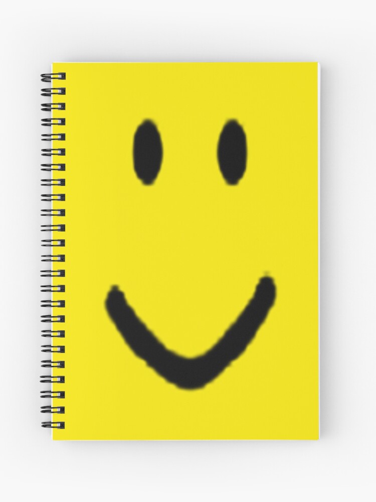 Roblox Halloween Noob Face Costume Smiley Positive Gift Spiral Notebook By Smoothnoob Redbubble - a sad noob roblox