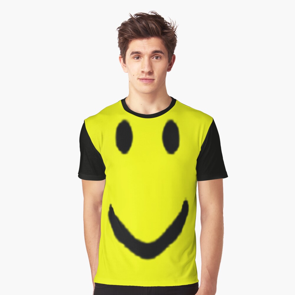 Roblox Halloween Noob Face Costume Smiley Positive Gift T Shirt By Smoothnoob Redbubble - roblox meme outfit