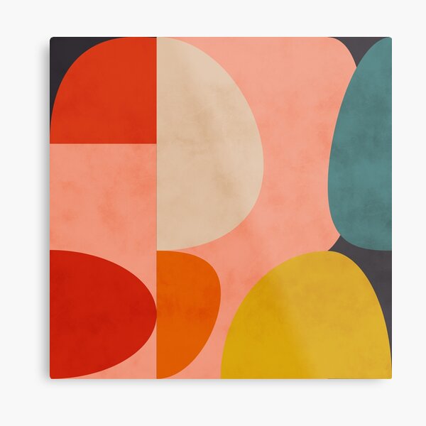 geometric shapes abstract 2 Metal Print