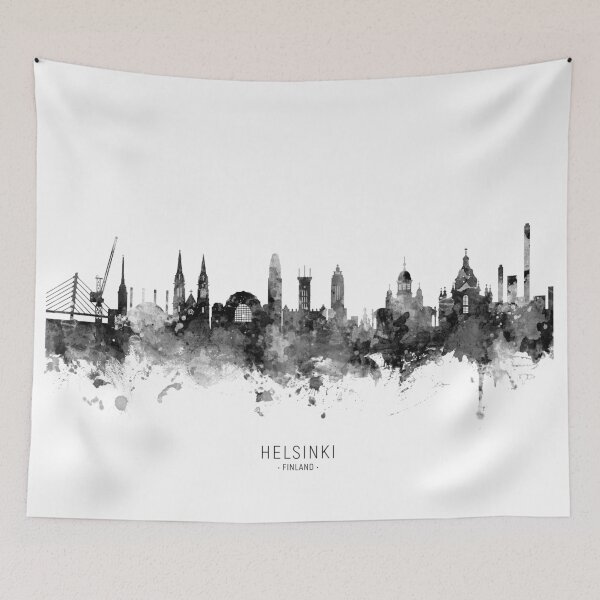 Artikelvorschau, Helsinki Finland Skyline entworfen und verkauft von ArtPrints.