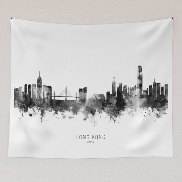 Aperçu de l'œuvre Hong Kong Skyline créée et vendue par ArtPrints.