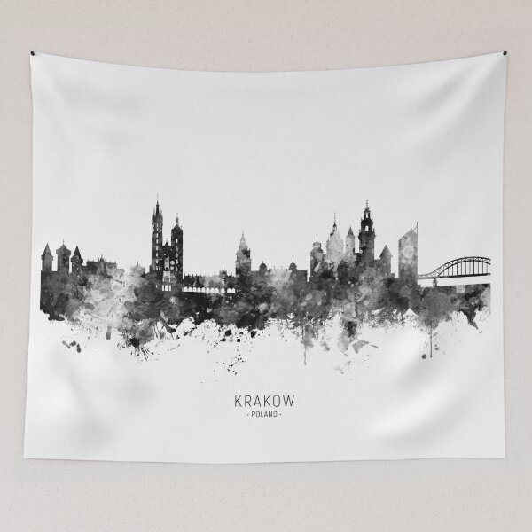 Item preview, Krakow Poland Skyline designed and sold by ArtPrints.