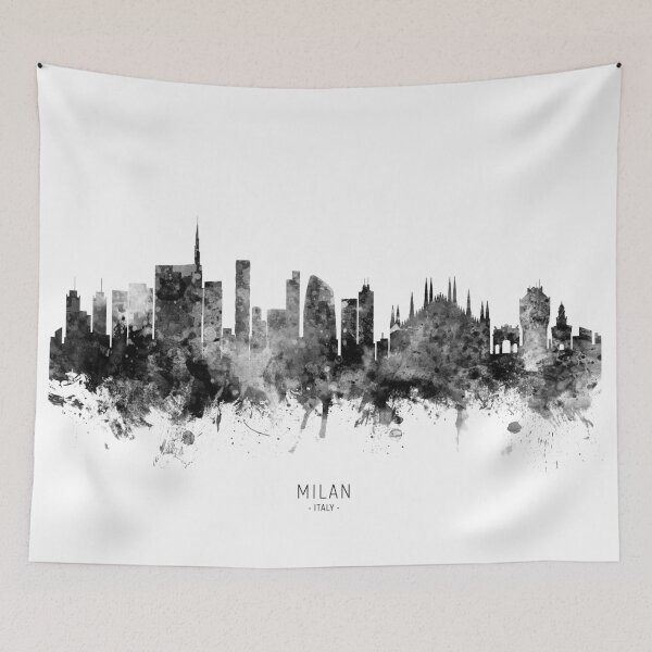 Item preview, Milan Italy Skyline designed and sold by ArtPrints.