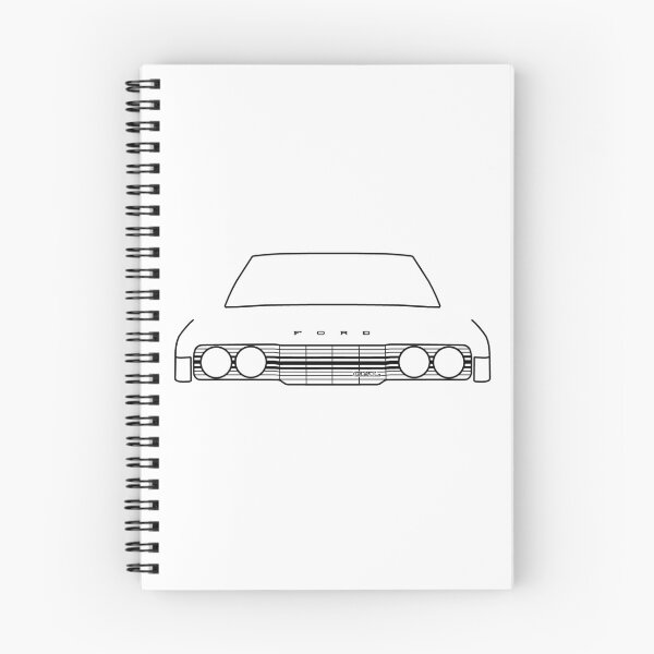 Item preview, 1970s Ford Cortina Mk3 outline graphic (black) designed and sold by soitwouldseem.
