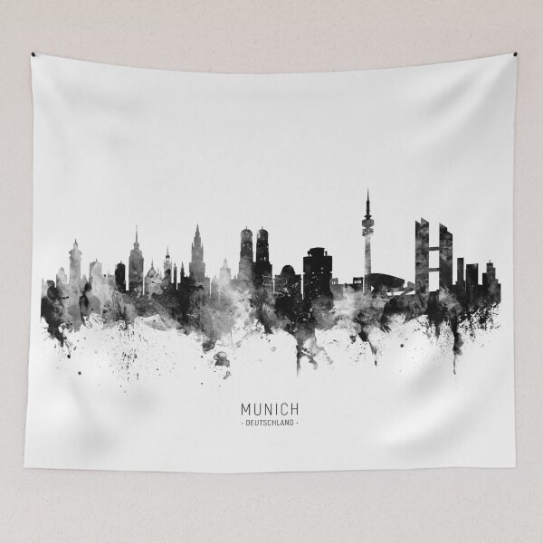 Item preview, Munich Germany Skyline designed and sold by ArtPrints.