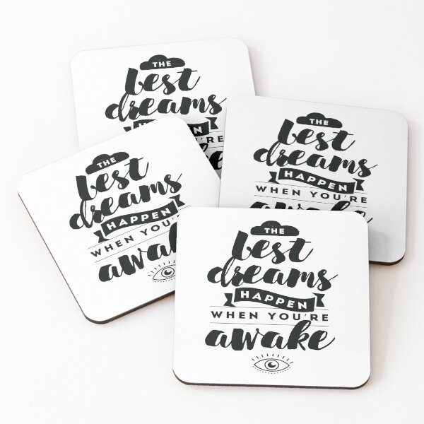 Item preview, The Best Dreams Happen When You Are Awake Inspirational Quotes designed and sold by ProjectX23.