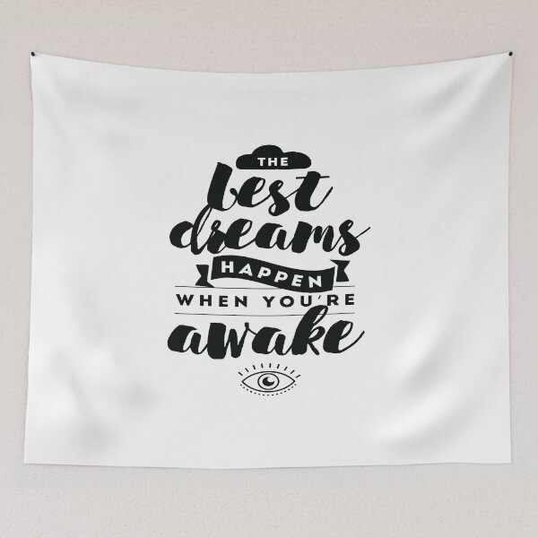 Item preview, The Best Dreams Happen When You Are Awake Inspirational Quotes designed and sold by ProjectX23.