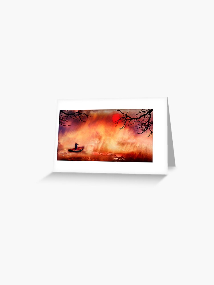 Thumbnail 1 of 2, Greeting Card, Journey to the Glow designed and sold by ronmoss.
