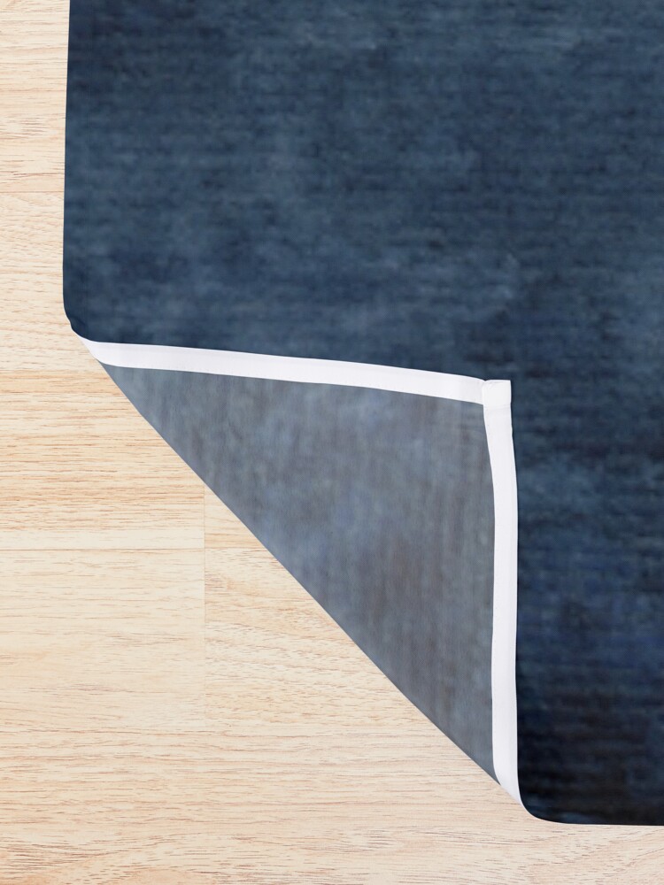 Alternate view of Mountains Ombre | Indigo Abstract Watercolor Shower Curtain