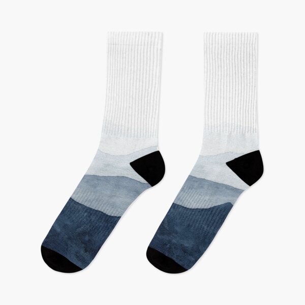 Item preview, Mountains Ombre | Indigo Abstract Watercolor designed and sold by Kris  Kivu.