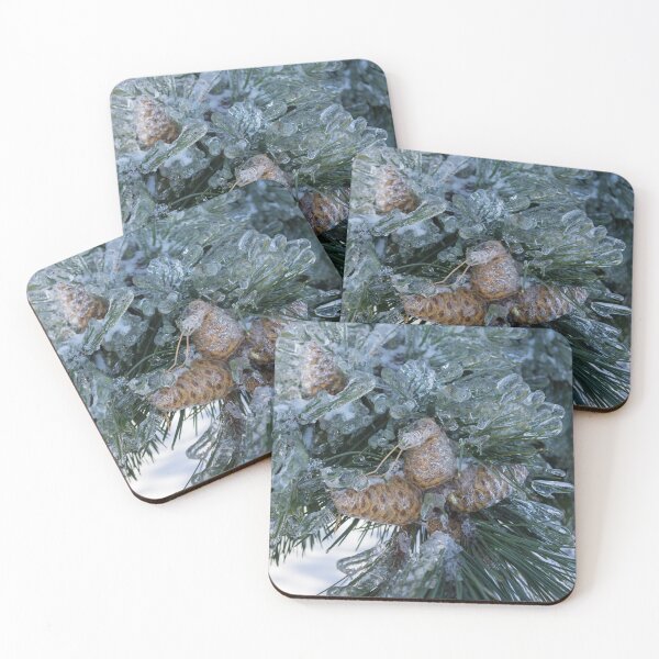 Item preview, Mother Nature Christmas Decorations - Pine Cones Patterned Crystals designed and sold by Georgia Mizuleva.