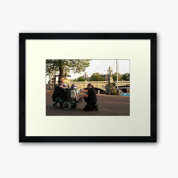 About real compassion and care Framed Art Print