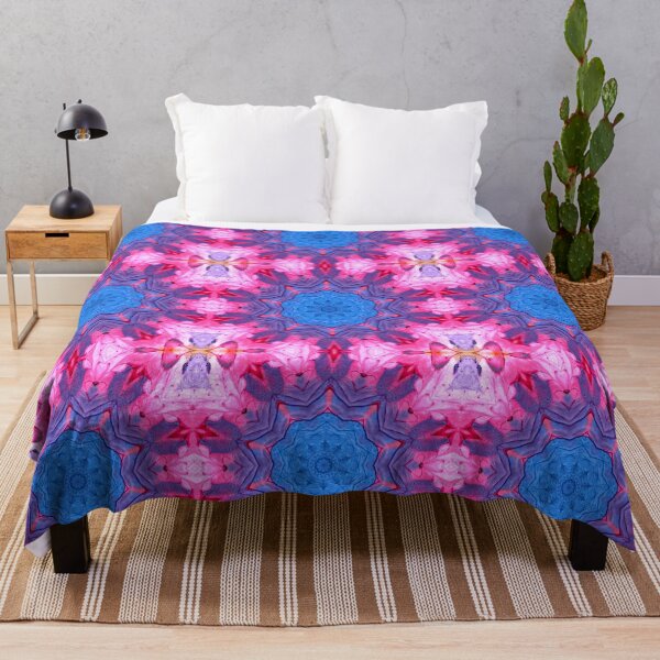 Item preview, Pink and blue abstract pattern designed and sold by Carrie_Anne_Designs.