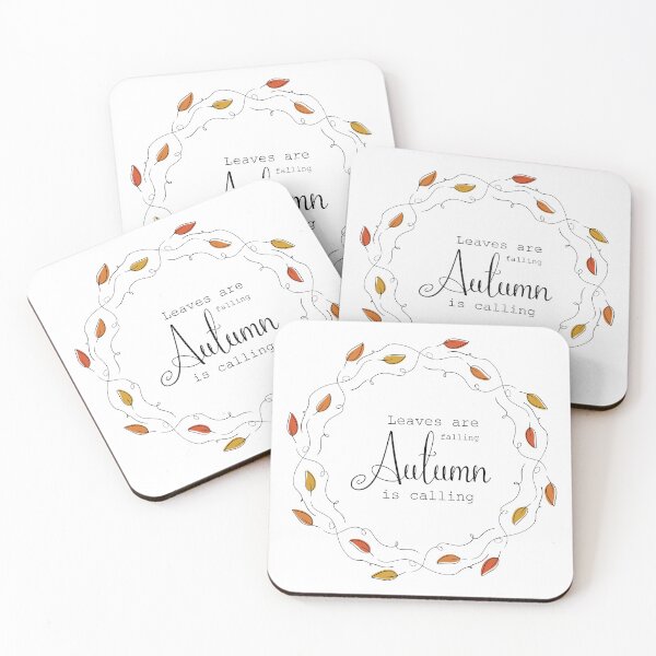Item preview, Autumn leaves lettering wreath designed and sold by HannaPaulina.