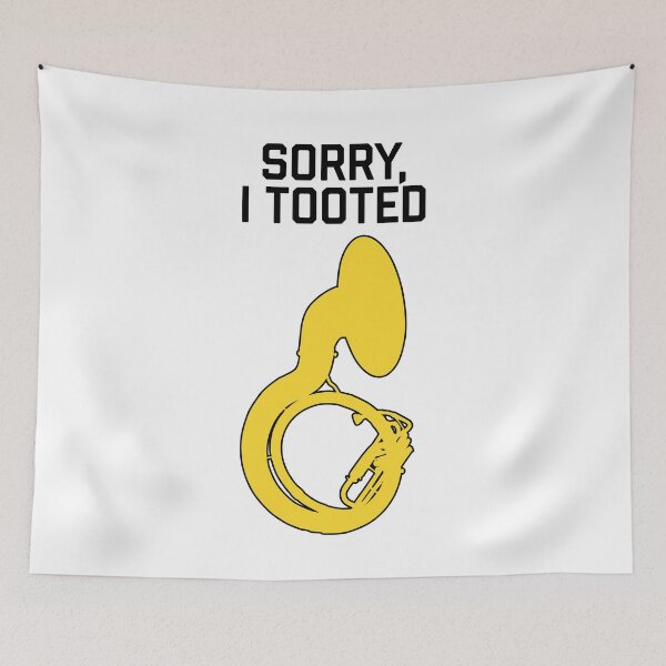 Item preview, Sousaphone - SORRY, I TOOTED - Funny Sousaphone Gift, marching band, brass band designed and sold by HEJAshirts.