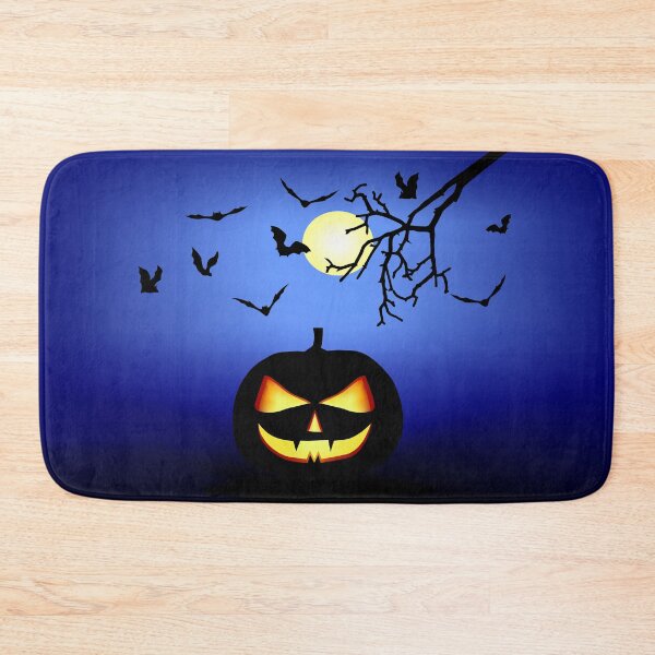 Item preview, Wicked Halloween pumpkin and bats designed and sold by claudiasartwork.