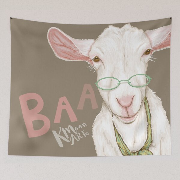 Item preview, Baa Baa Goat (Beige) designed and sold by kmoonart.