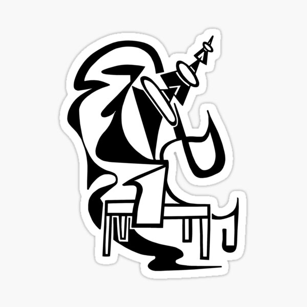 Ray Gun takes the table  Sticker