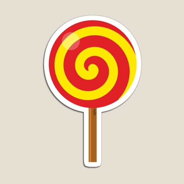 Item preview, Spiral Red Yellow Lollipop designed and sold by BirdAtWork.
