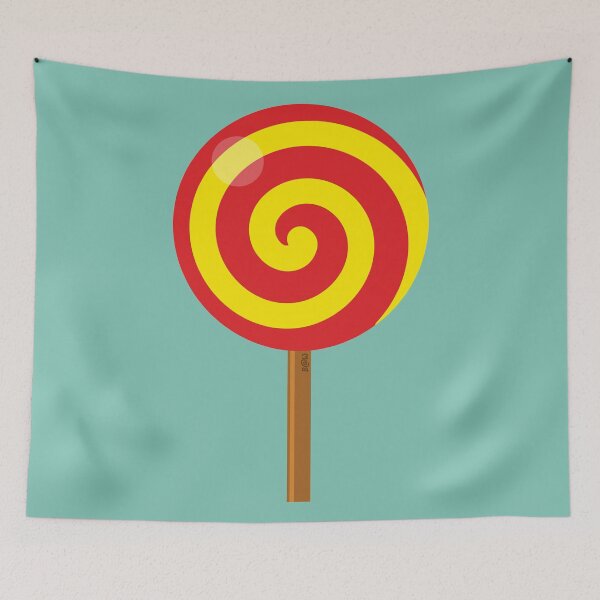Item preview, Spiral Red Yellow Lollipop designed and sold by BirdAtWork.