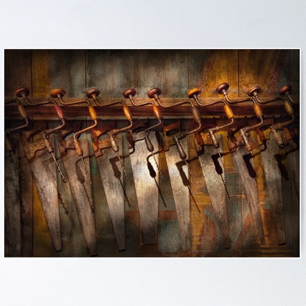 Item preview, Carpenter  - Saws and Braces  designed and sold by Mike Savad Photography.