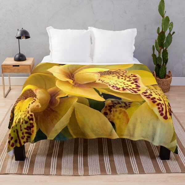 Item preview, Yummy Yellow Orchid With Luxurious Magenta Red Spots Art Photo designed and sold by DEC02.