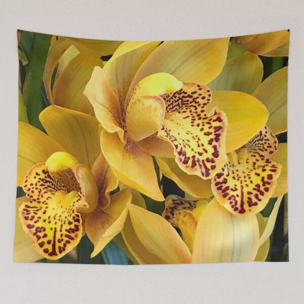 Item preview, Yummy Yellow Orchid With Luxurious Magenta Red Spots Art Photo designed and sold by DEC02.