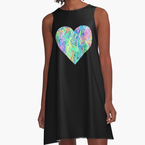 Item preview, Extreme Neon Glow Black Light Rave Heart Party designed and sold by willybadu.