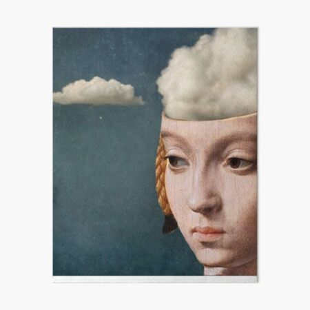 THE HEAD IN THE CLOUDS Art Board Print