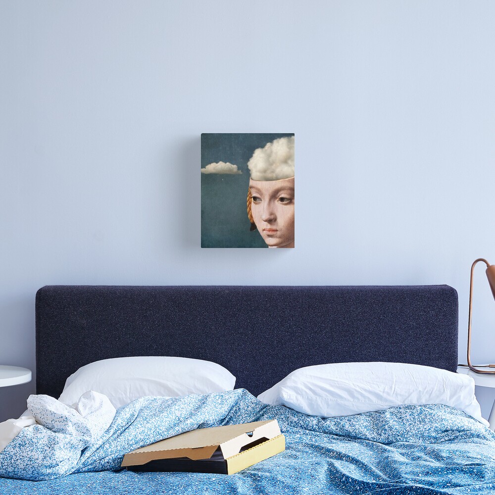 THE HEAD IN THE CLOUDS Canvas Print