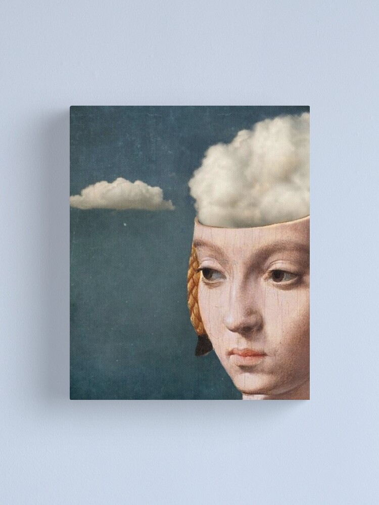 Alternate view of THE HEAD IN THE CLOUDS Canvas Print