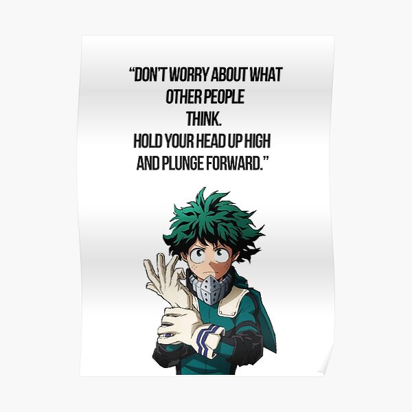 Anime Quotes Posters Redbubble