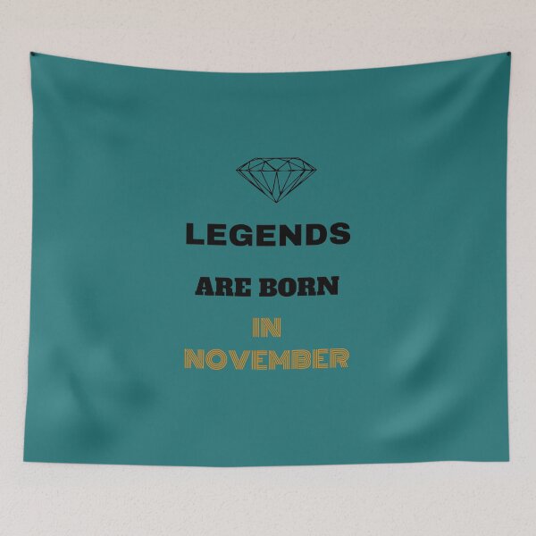 Item preview, Legends Are Born In November T-Shirt Fun Ajusté Birthday Anniversaire  designed and sold by Sandydesign.