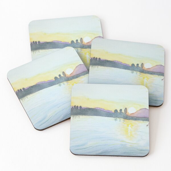 Item preview, Sunset over Lake Annecy designed and sold by Odile frament.