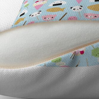 Alternate view of Japanese Kawaii Snacks Throw Pillow