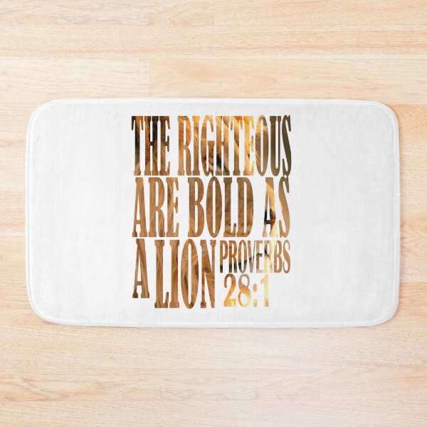 Item preview, Bible verse Proverbs 28:1 The Righteous Are Bold as a Lion designed and sold by Roland1980.