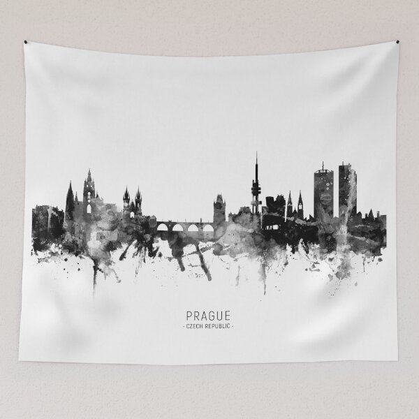 Item preview, Prague (Praha) Czech Republic Skyline designed and sold by ArtPrints.
