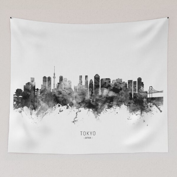 Artikelvorschau, Tokyo Japan Skyline entworfen und verkauft von ArtPrints.