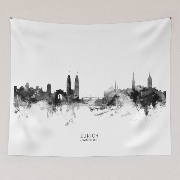 Item preview, Zurich Switzerland Skyline designed and sold by ArtPrints.