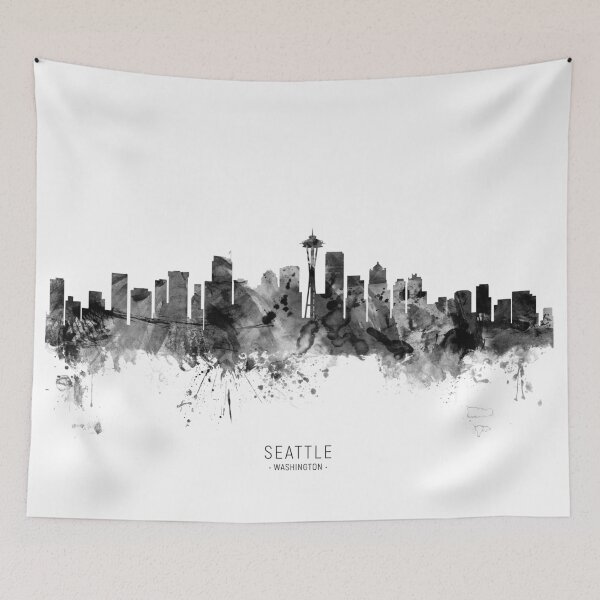 Item preview, Seattle Washington Skyline designed and sold by ArtPrints.